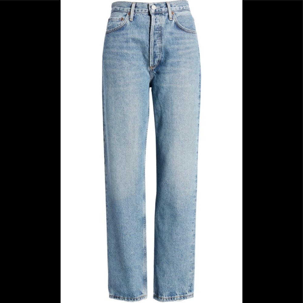 COPY - Agolde pinch waist straight organic cotton jeans in Endless Md Indigo